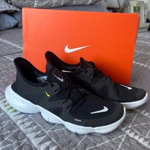 Nike Women’s Free Run 5.0 Black with Neon Green Accents